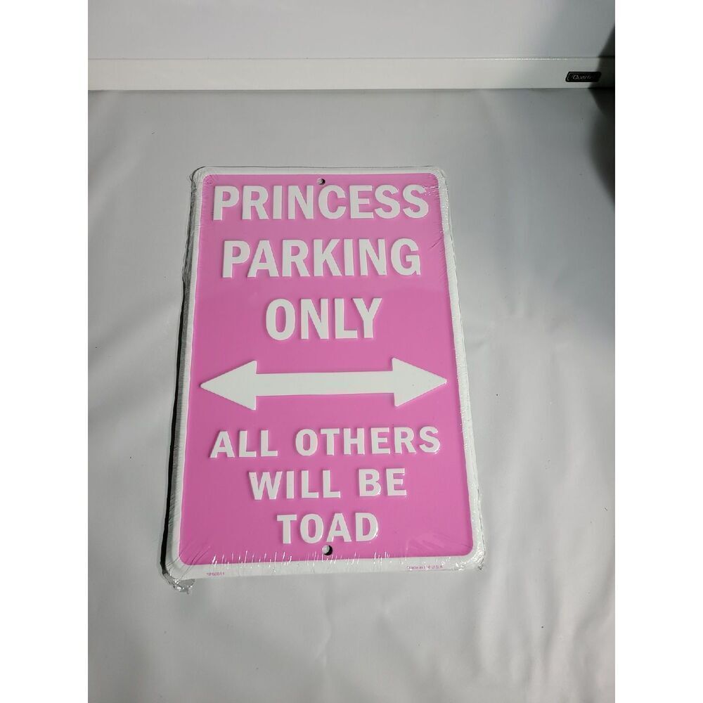 Princess Parking Sign Pink
